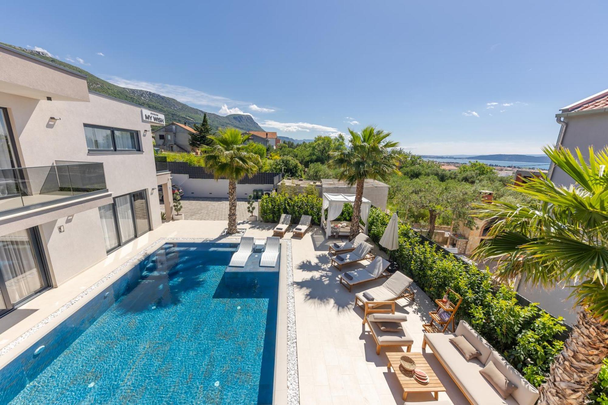 Kaštel Stari Luxury Villa My Wish With Pool מראה חיצוני תמונה